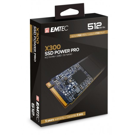 SSD M.2 512GB 2280 NVME X300 EMTEC (ECSSD512GX300S)