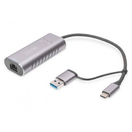 Digitus DN-3028 adattatore per inversione del genere dei cavi USB-C USB 3.1 RJ-45 Grigio (DN-3028)