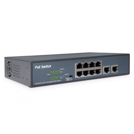 Digitus DN-95323-1 switch di rete Non gestito Fast Ethernet (10/100) Supporto Power over Ethernet (PoE) Grigio (DN-95323-1)