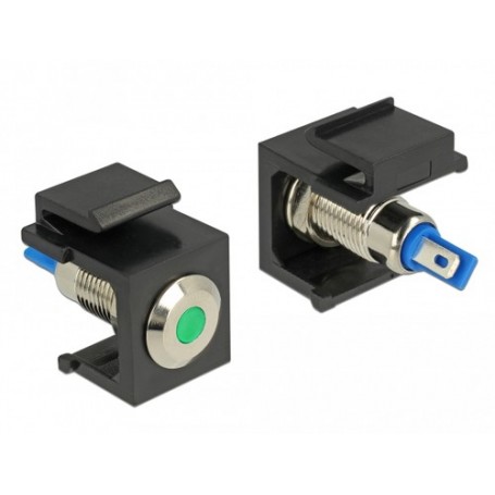 DeLOCK 86463 cavo di collegamento Keystone LED Nero, Blu, Verde, Acciaio inossidabile (86463)
