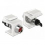 DeLOCK 86447 cavo di collegamento Keystone LED Nero, Rosso, Acciaio inossidabile, Bianco (86447)