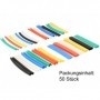 DeLOCK 86279 organizer per cavi Pannello passacavi Nero, Blu, Verde, Rosso, Giallo 50 pz (86279)
