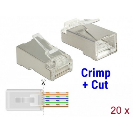 DeLOCK 86454 cavo di collegamento RJ-45 Trasparente (86454)