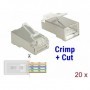 DeLOCK 86454 cavo di collegamento RJ-45 Trasparente (86454)