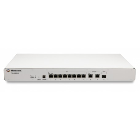Microsemi PDS-408G Gestito L2 Gigabit Ethernet (10/100/1000) Supporto Power over Ethernet (PoE) Bianco (PD-9501GC/AC-EU)