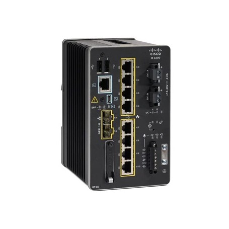 Cisco Catalyst IE-3200-8T2S-E switch di rete Gestito L2/L3 Gigabit Ethernet (10/100/1000) Nero (IE-3200-8T2S-E)