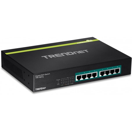 Trendnet TPE-TG81g Non gestito Gigabit Ethernet (10/100/1000) Supporto Power over Ethernet (PoE) Nero (TPE-TG81G)