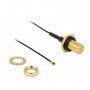 DeLOCK 0.2m, RP-SMA/MHF IV cavo coassiale 0,2 m MHF IV / HSC MXHP32 (12460)