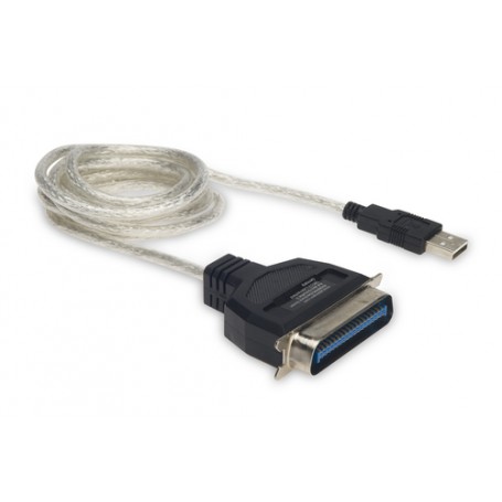Digitus Printer Cable cavo per stampante 1,8 m Blu, Trasparente (DC USB-PM1)