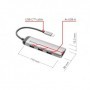 Verbatim 49147 hub di interfaccia USB 3.2 Gen 1 (3.1 Gen 1) Type-C 5000 Mbit/s Nero, Argento (49147)