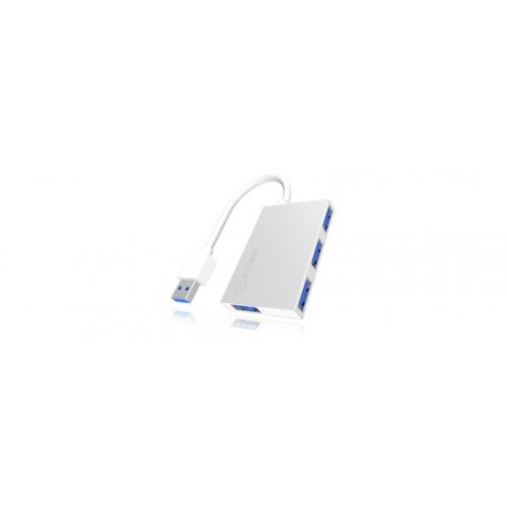 ICY BOX IB-Hub1402 USB 3.2 Gen 1 (3.1 Gen 1) Type-A 5000 Mbit/s Argento (60005)
