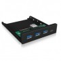 ICY BOX IB-HUB1418-i3 5000 Mbit/s Nero (60432)