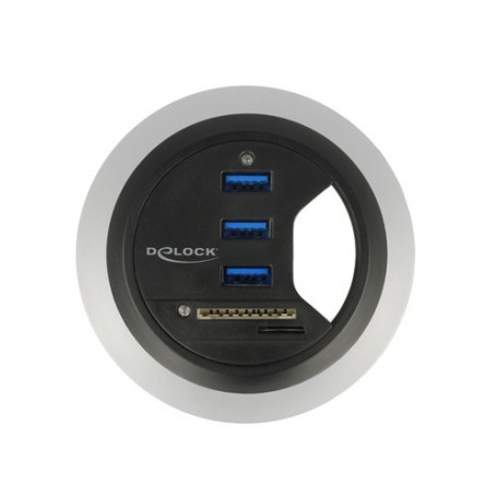 DeLOCK 62869 hub di interfaccia USB 3.2 Gen 1 (3.1 Gen 1) Type-A 5000 Mbit/s Nero (62869)