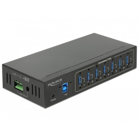 DeLOCK 63311 hub di interfaccia USB 3.2 Gen 1 (3.1 Gen 1) Type-B 5000 Mbit/s Nero (63311)