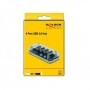 DeLOCK 64087 hub di interfaccia USB 3.2 Gen 1 (3.1 Gen 1) Micro-B 5000 Mbit/s Trasparente (64087)