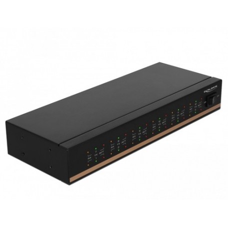 DeLOCK 64070 hub di interfaccia USB 2.0 0,4608 Mbit/s Nero (64070)