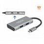 DeLOCK 63260 hub di interfaccia USB 3.2 Gen 2 (3.1 Gen 2) Type-C 10000 Mbit/s Grigio (63260)