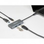 DeLOCK 63261 hub di interfaccia USB 3.2 Gen 2 (3.1 Gen 2) Type-C 10000 Mbit/s Nero, Grigio (63261)