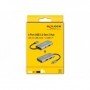 DeLOCK 63261 hub di interfaccia USB 3.2 Gen 2 (3.1 Gen 2) Type-C 10000 Mbit/s Nero, Grigio (63261)