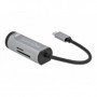 DeLOCK 64115 hub di interfaccia USB 3.2 Gen 1 (3.1 Gen 1) Type-C 5000 Mbit/s Nero, Argento (64115)