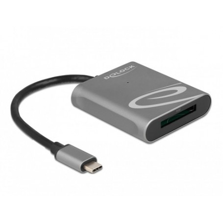 DeLOCK 91741 lettore di schede USB 3.2 Gen 1 (3.1 Gen 1) Type-C Nero, Grigio (91741)