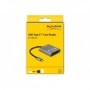 DeLOCK 91741 lettore di schede USB 3.2 Gen 1 (3.1 Gen 1) Type-C Nero, Grigio (91741)