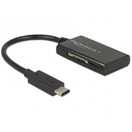 DeLOCK 91740 lettore di schede USB 3.2 Gen 1 (3.1 Gen 1) Type-C Nero (91740)