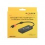 DeLOCK HUB USB 3.0 USB Type-C  3 Port extern USB 3.2 Gen 1 (3.1 Gen 1) Type-C 5000 Mbit/s Nero (62900)