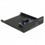 DeLOCK 63962 pannello drive bay 8,89 cm (3.5") condotto I/O Nero (63962)