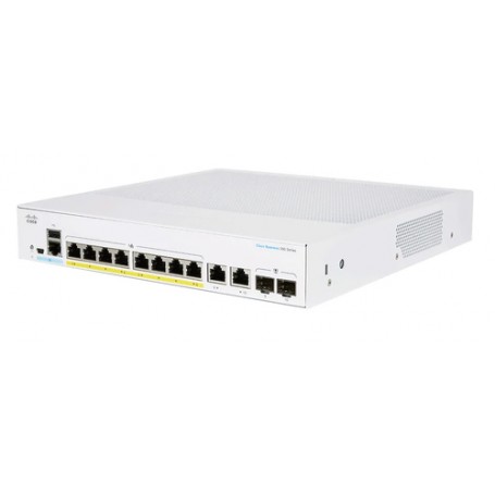 Cisco CBS250-8P-E-2G-EU switch di rete Gestito L2/L3 Gigabit Ethernet (10/100/1000) Argento (CBS250-8P-E-2G-EU)