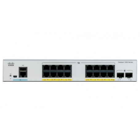 Cisco Catalyst C1000-16P-E-2G-L switch di rete Gestito L2 Gigabit Ethernet (10/100/1000) Supporto Power over  (C1000-16P-E-2G-L)