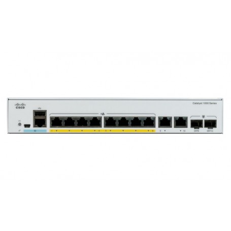 Cisco Catalyst C1000-8P-E-2G-L switch di rete Gestito L2 Gigabit Ethernet (10/100/1000) Supporto Power over Et (C1000-8P-E-2G-L)