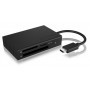 ICY BOX IB-CR401-C3 lettore di schede USB 3.2 Gen 1 (3.1 Gen 1) Type-C Nero (IB-CR401-C3)