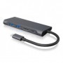 ICY BOX IB-DK4022-CPD USB 3.2 Gen 1 (3.1 Gen 1) Type-C 5000 Mbit/s Antracite, Nero (60455)