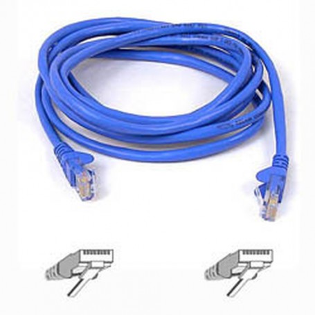 Belkin Cable patch CAT5 RJ45 snagless 1m blue cavo di rete Blu (A3L791B01M-BLUS)