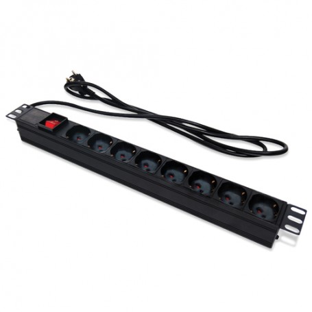 Tecnoware FRA17409 unità di distribuzione dell'energia (PDU) 8 presa(e) AC 1U Nero (FRA17409)