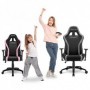 Sharkoon Skiller SGS2 Jr. Sedia per gaming universale Seduta imbottita Nero, Rosa (4044951032334)