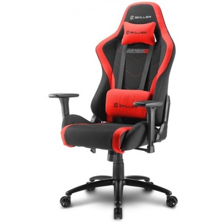 Sharkoon SKILLER SGS2 Sedia da gaming per PC Seduta imbottita Nero, Rosso (4044951020188)