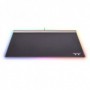 Thermaltake Argent MP1 RGB Tappetino per mouse per gioco da computer Nero, Titanio (GMP-MP1-BLKHMC-01)