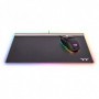 Thermaltake Argent MP1 RGB Tappetino per mouse per gioco da computer Nero, Titanio (GMP-MP1-BLKHMC-01)