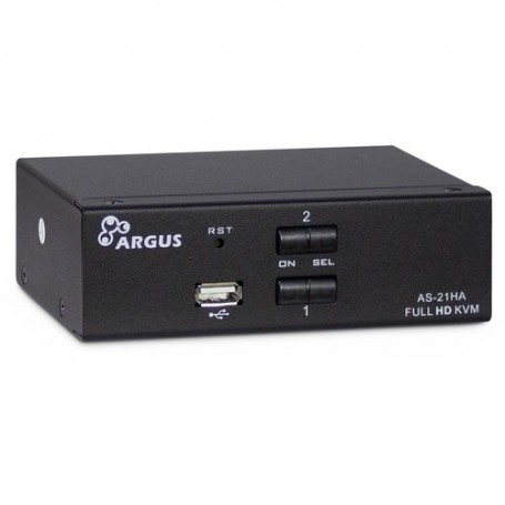 Inter-Tech AS-21HA HDMI switch per keyboard-video-mouse (kvm) Nero (88887241)