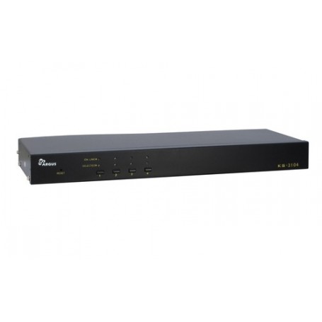 Inter-Tech KVM KS-3104 switch per keyboard-video-mouse (kvm) Montaggio rack Nero (88887163)