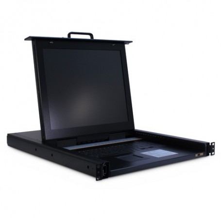 Inter-Tech KVM-1708 console a rack 43,2 cm (17") 1280 x 1024 Pixel Acciaio Nero (88887213)