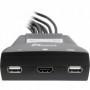 Inter-Tech 88887340 switch per keyboard-video-mouse (kvm) Nero (88887340)