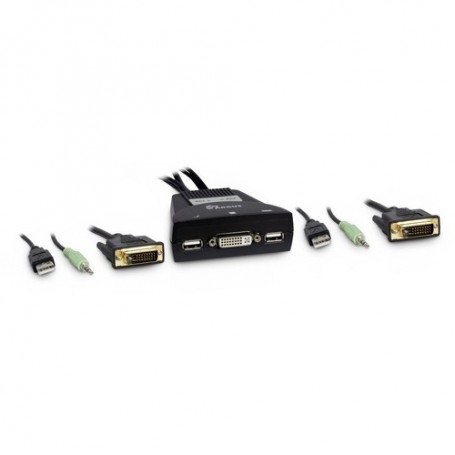 Inter-Tech KVM-LS-21DA DVI switch per keyboard-video-mouse (kvm) Nero (88887188)