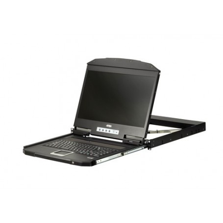 ATEN CL3100NX console a rack 47 cm (18.5") 1366 x 768 Pixel Metallo, Plastica Nero 1U (CL3100NX-ATA-XG)