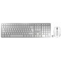 CHERRY DW 9000 SLIM tastiera RF senza fili + Bluetooth Inglese US Argento, Bianco (JD-9000EU-1)