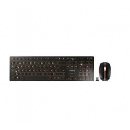CHERRY DW 9100 SLIM tastiera RF senza fili + Bluetooth QWERTZ Tedesco Nero (JD-9100DE-2)
