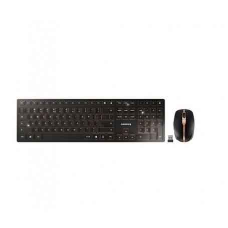 CHERRY DW 9100 SLIM tastiera RF senza fili + Bluetooth QWERTY Inglese US Nero (JD-9100EU-2)