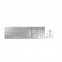 CHERRY DW 9100 SLIM tastiera RF senza fili + Bluetooth QWERTZ Tedesco Argento (JD-9100DE-1)